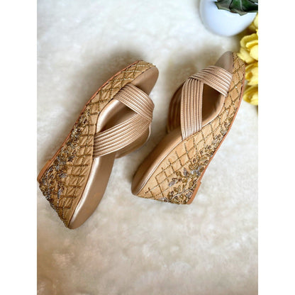 Modanta Gold Checks Wedges