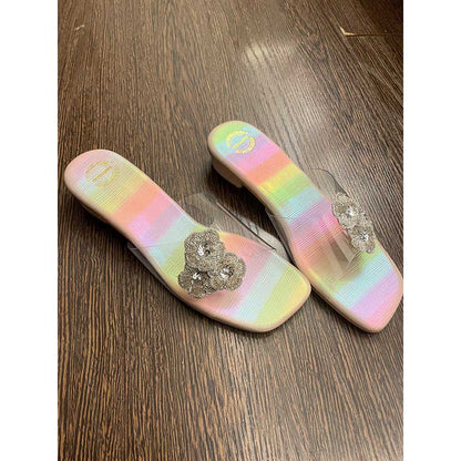 Modanta Flower Rainbow Heels