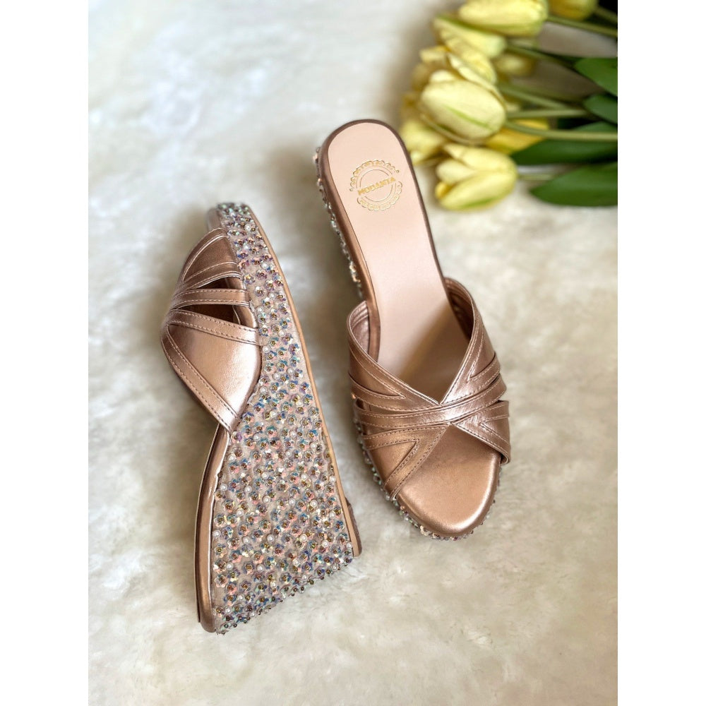 Modanta Rose Gold Wedges
