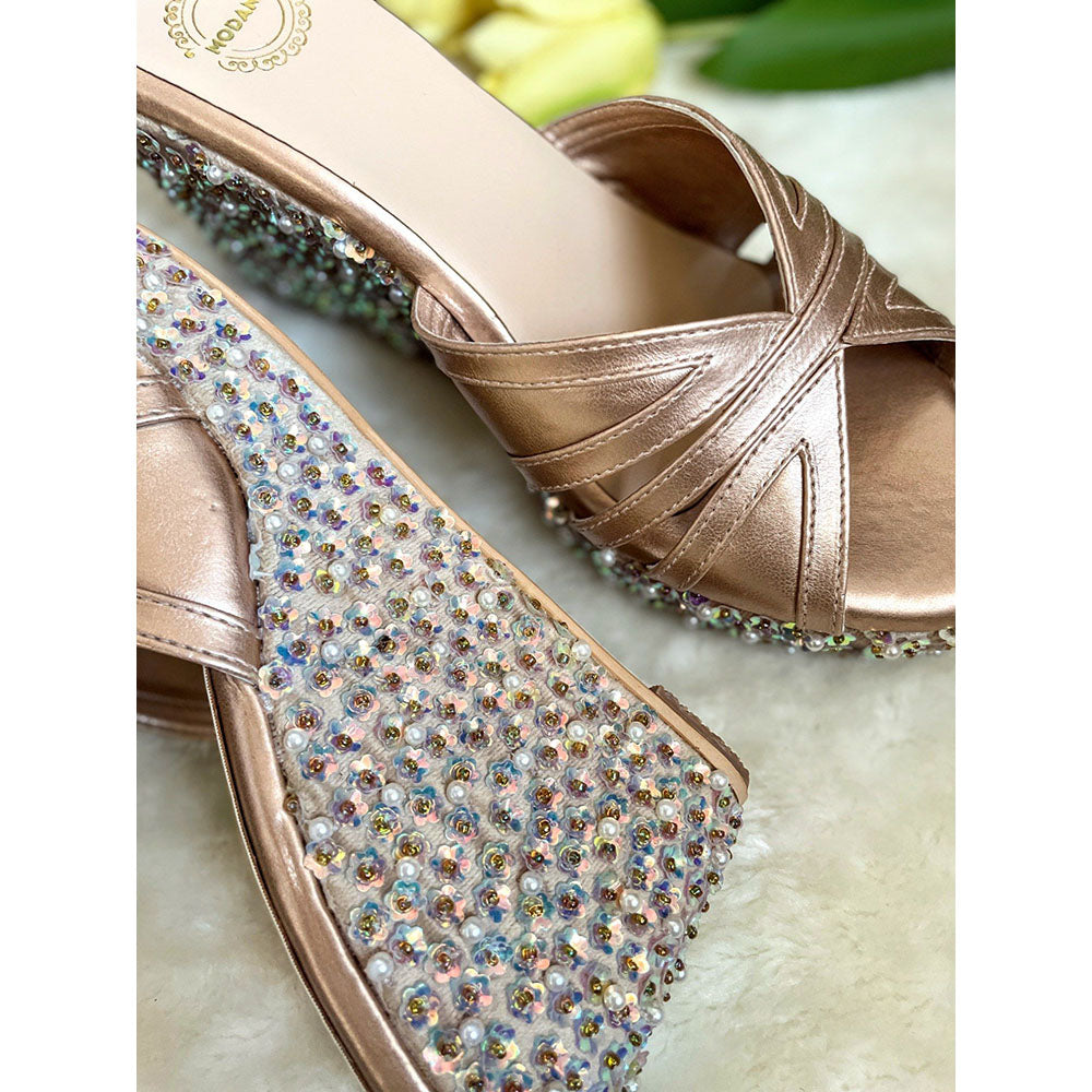 Modanta Rose Gold Wedges