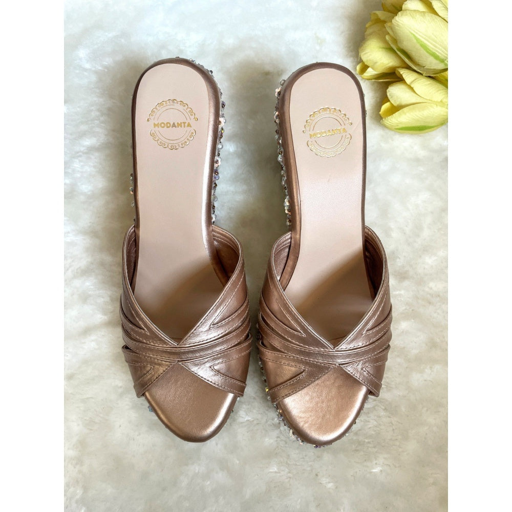 Modanta Rose Gold Wedges