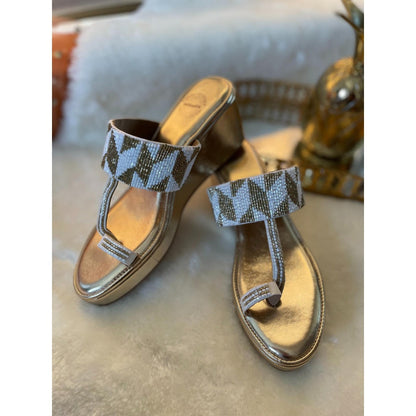 Modanta Women Silver Wedges