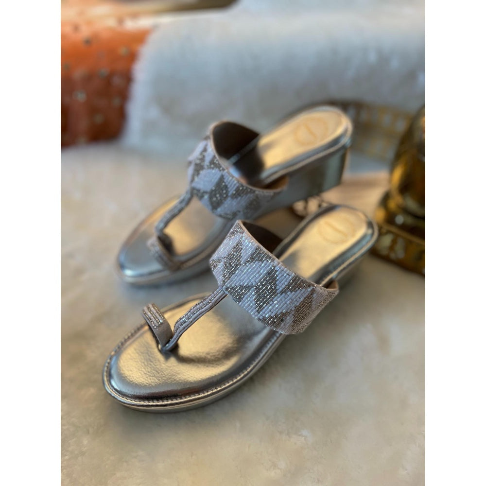 Modanta Women Gold Wedges