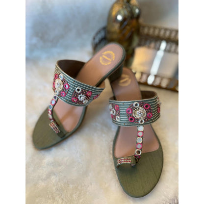 Modanta Green Mirror Kohlapuris