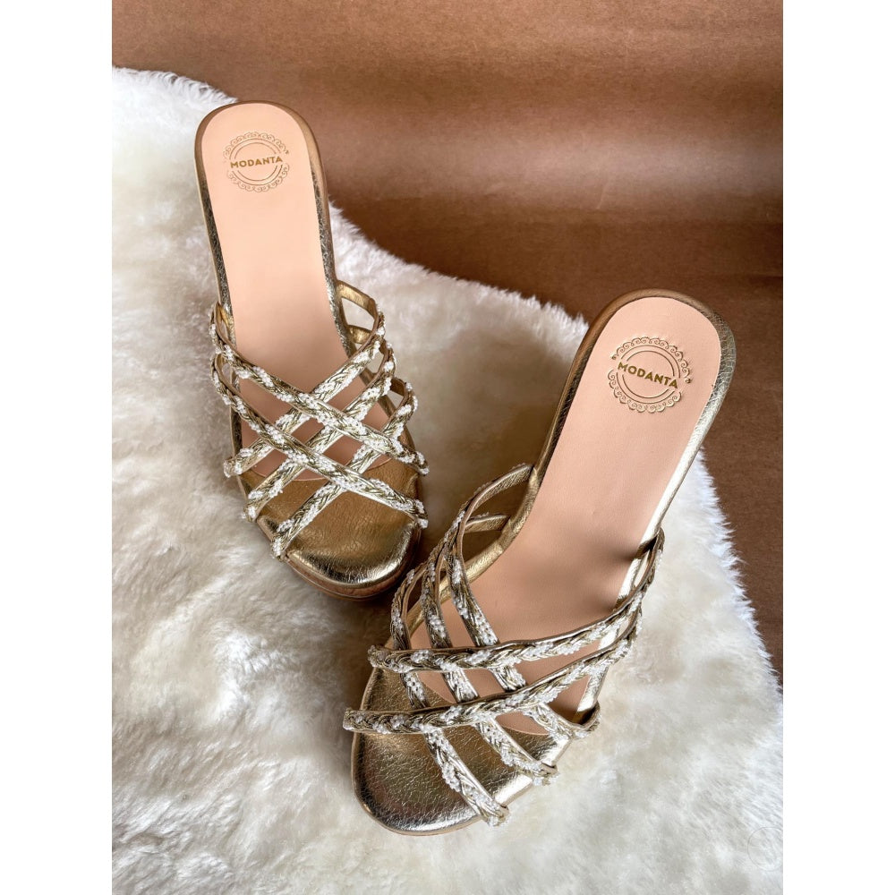 Modanta Gold Lace Wedges