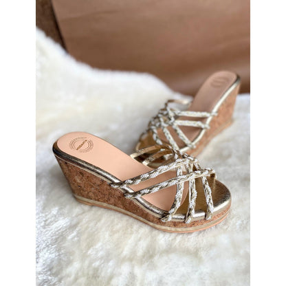 Modanta Gold Lace Wedges