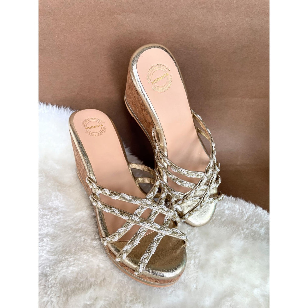 Modanta Gold Lace Wedges