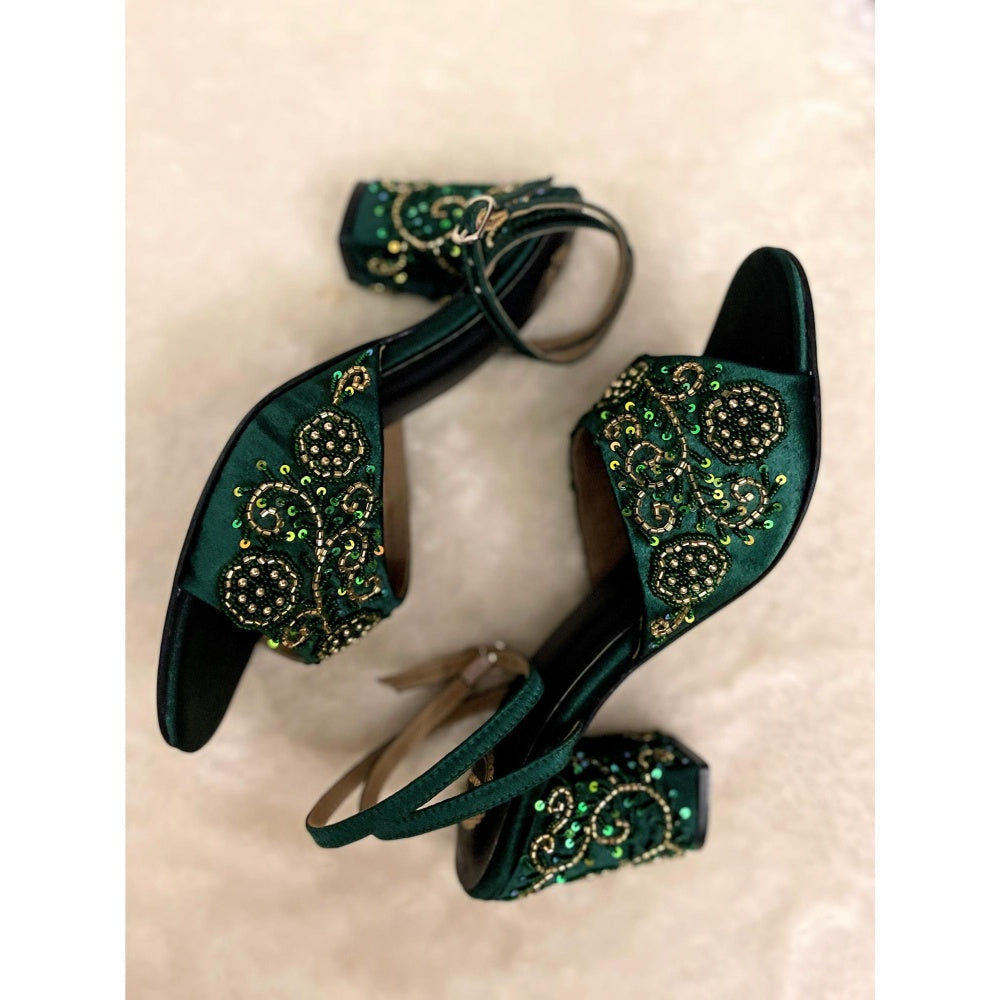Modanta Emerald Green Heels