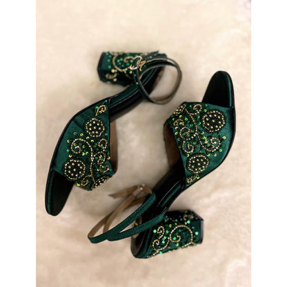 Modanta Emerald Green Heels