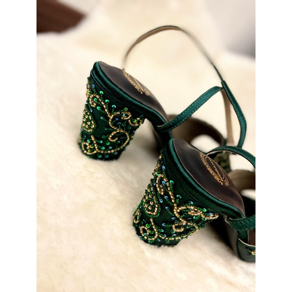 Modanta Emerald Green Heels