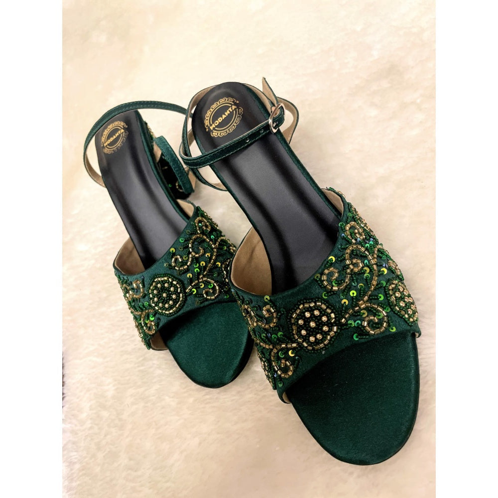 Modanta Emerald Green Heels