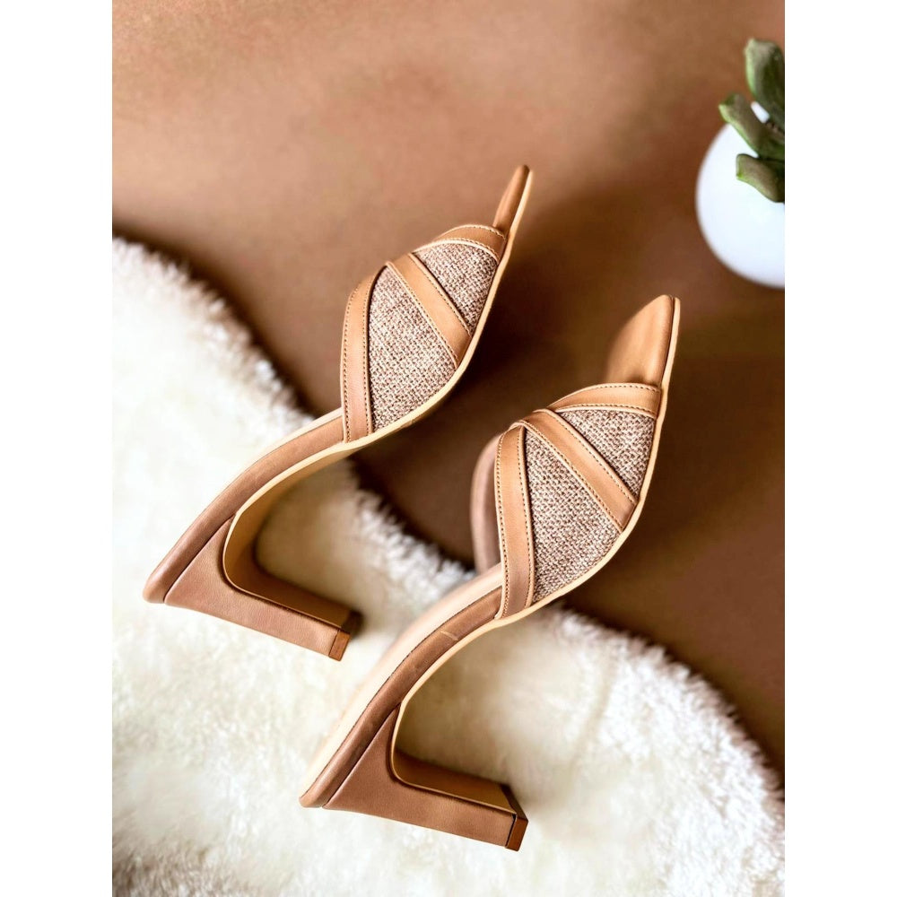 Modanta Tan Jute Heels