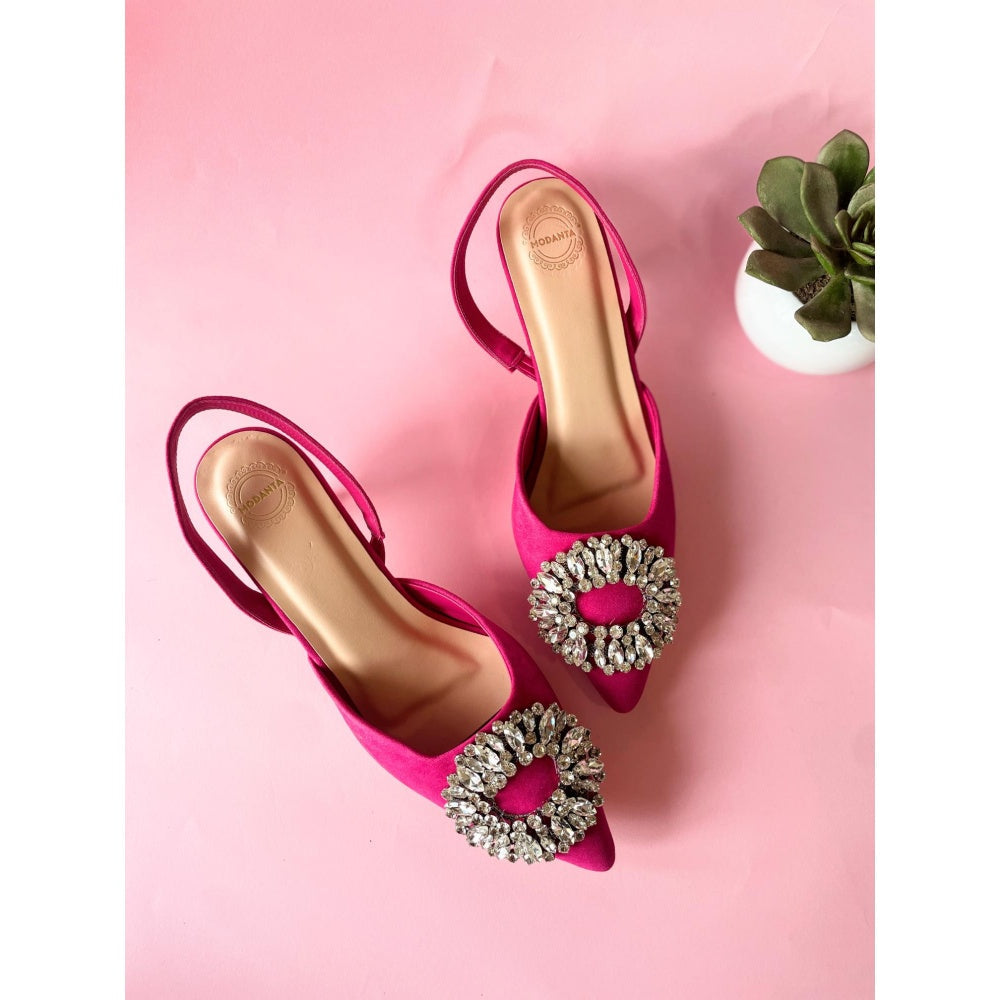 Modanta Hot Pink Sandal Heels