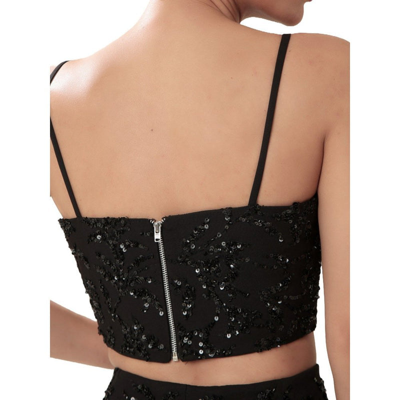MODO CALDO Black Mystery Crop Top