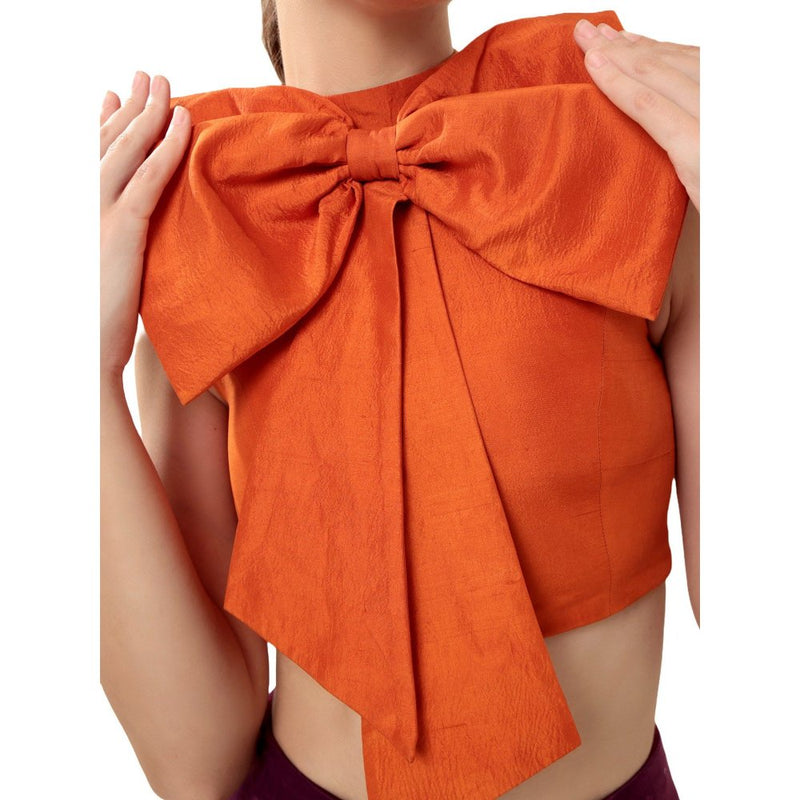 MODO CALDO Orange Solar Orchid Top