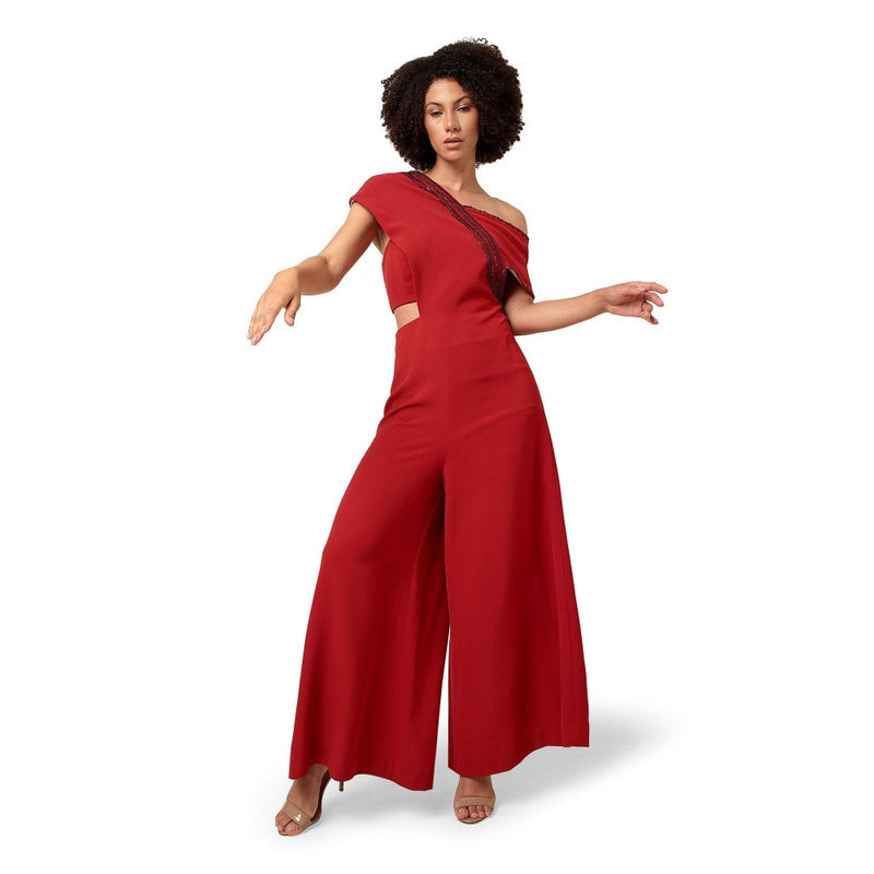 MODO CALDO Red Vertex Jumpsuit