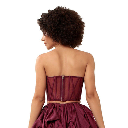 MODO CALDO Purple Intimacy Corset Top