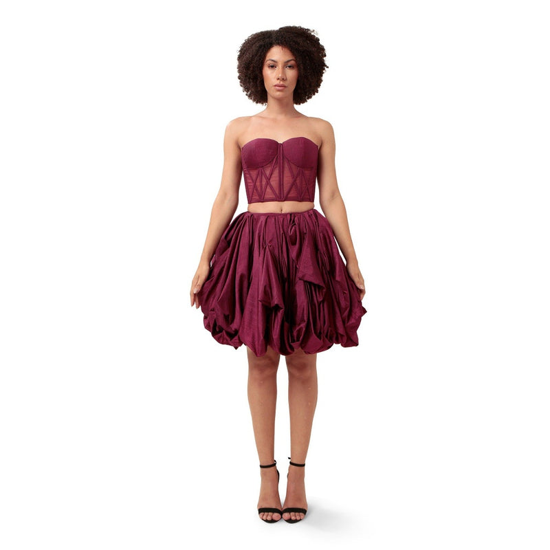 MODO CALDO Purple Intimacy Corset Top