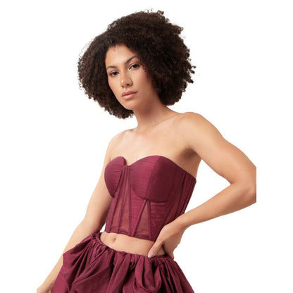 MODO CALDO Purple Harmony Corset Top