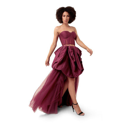 MODO CALDO Purple Harmony Corset Top