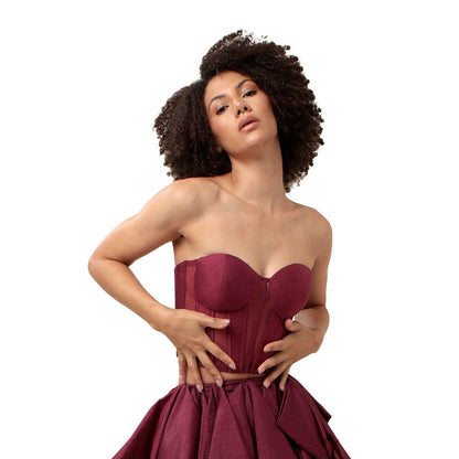 MODO CALDO Purple Infatuation Corset Top