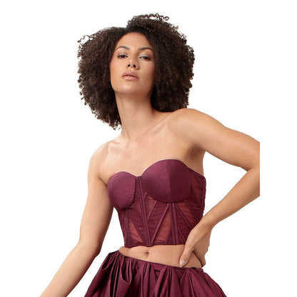MODO CALDO Purple Attraction Corset Top