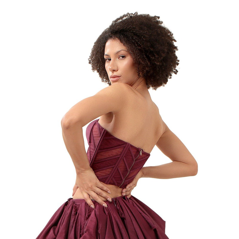 MODO CALDO Purple Attraction Corset Top