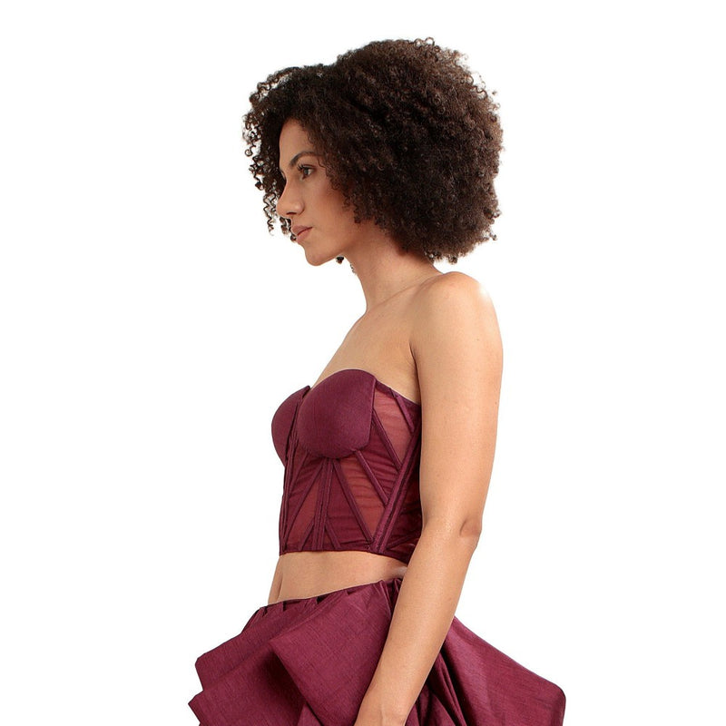 MODO CALDO Purple Attraction Corset Top