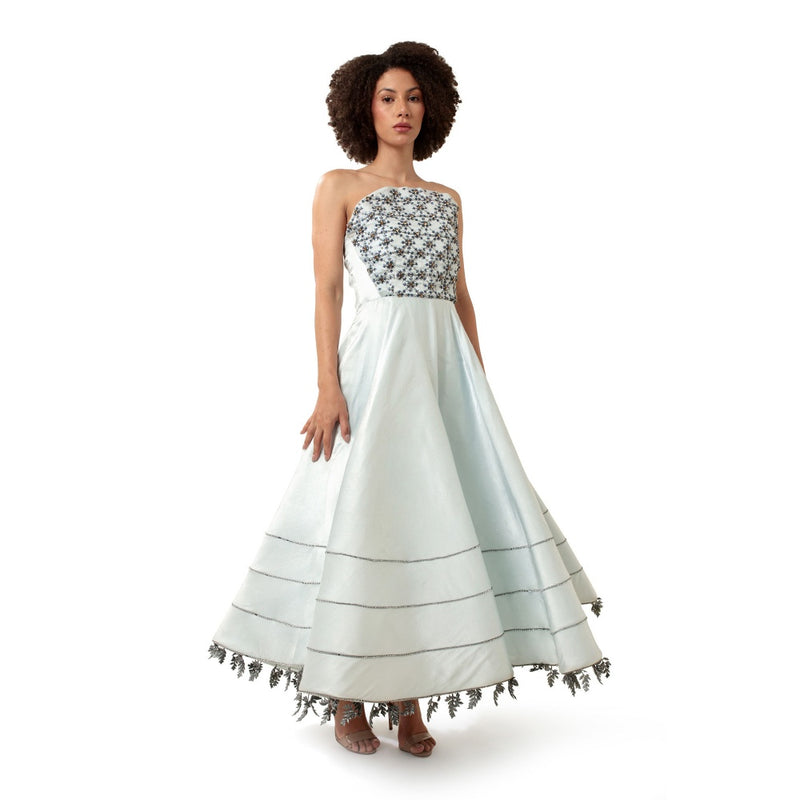 MODO CALDO Blue Crystal Gown