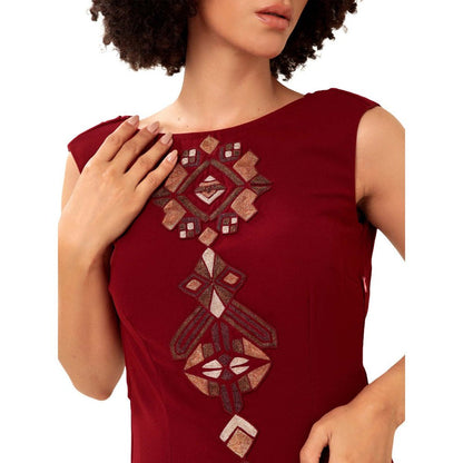 MODO CALDO Maroon Limitless Dress