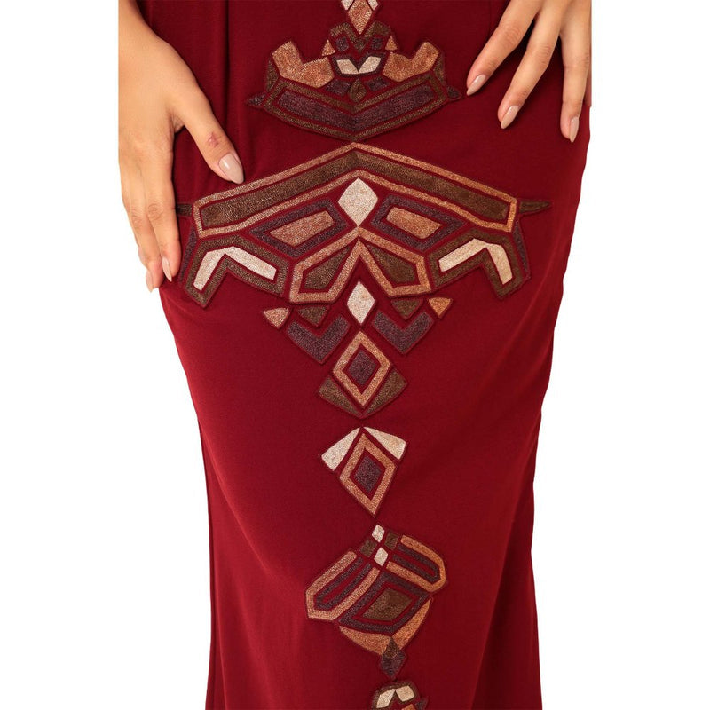 MODO CALDO Maroon Limitless Dress