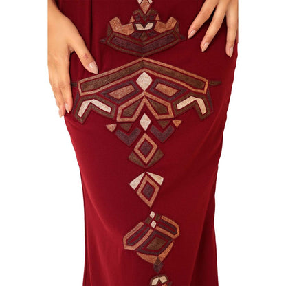 MODO CALDO Maroon Limitless Dress
