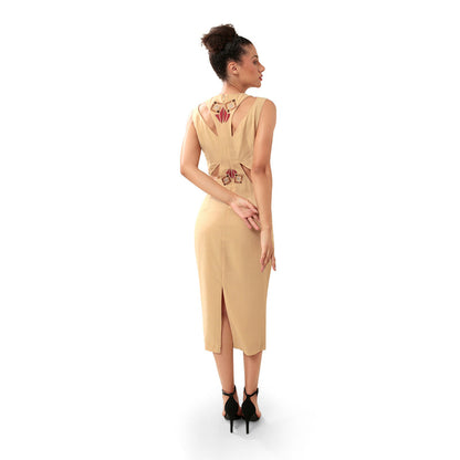 MODO CALDO Beige Sidewalk Dress