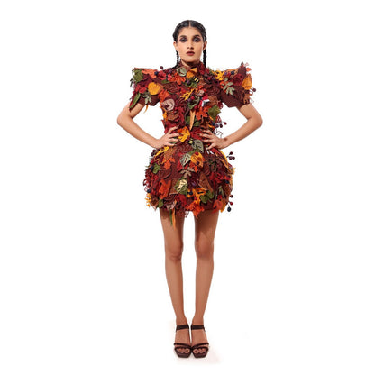 MODO CALDO Natures Carpet Multi-Color Dress