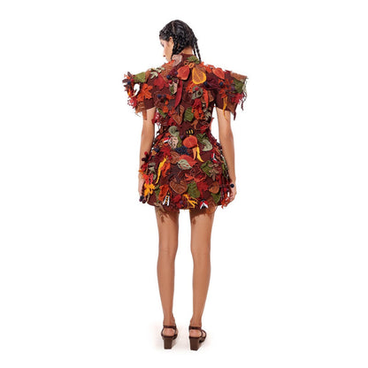 MODO CALDO Natures Carpet Multi-Color Dress