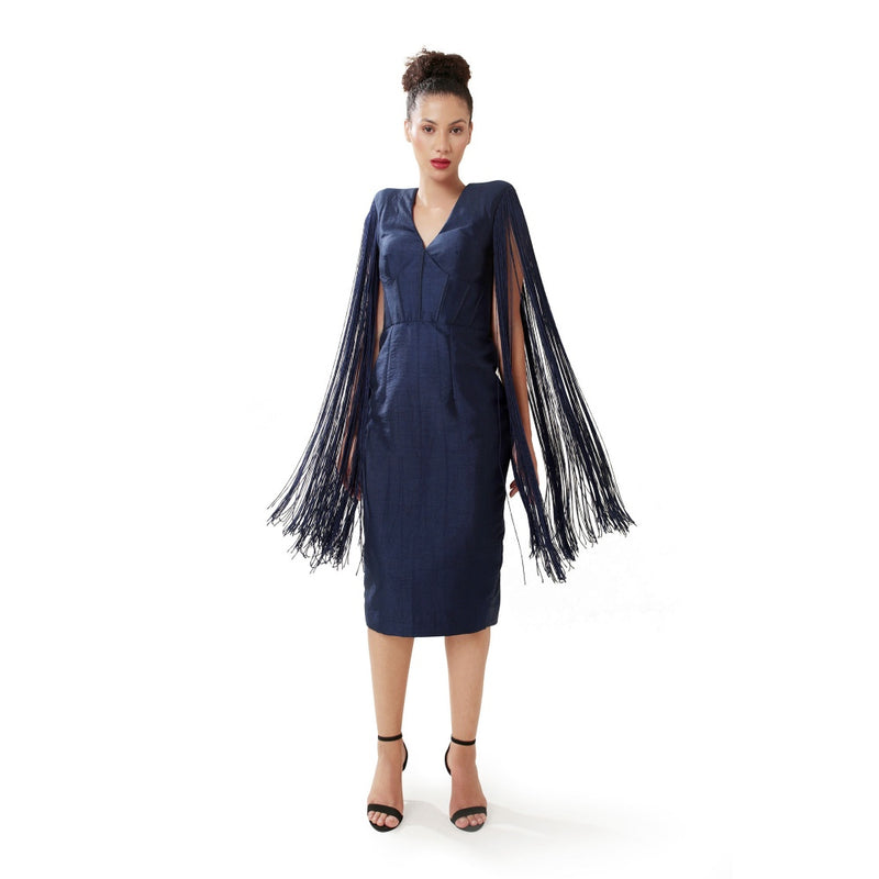 MODO CALDO Navy Blue Starless Sea Dress