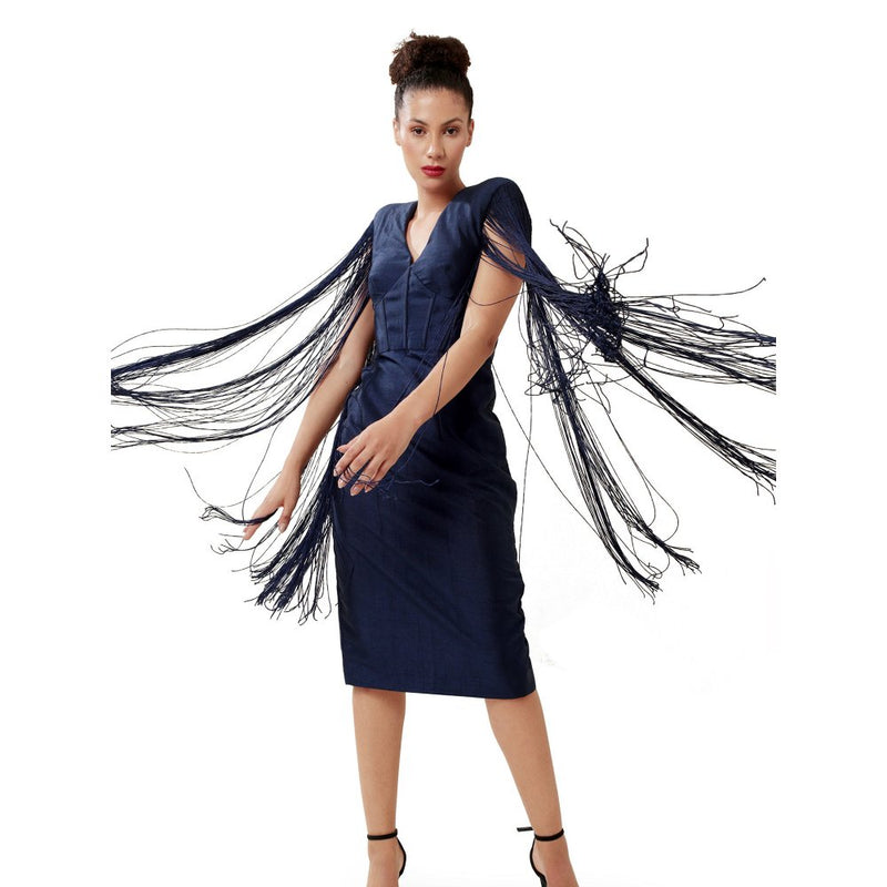 MODO CALDO Navy Blue Starless Sea Dress