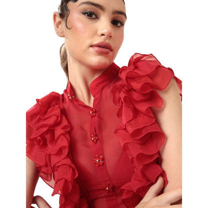 MODO CALDO Red Rhapsody Dress