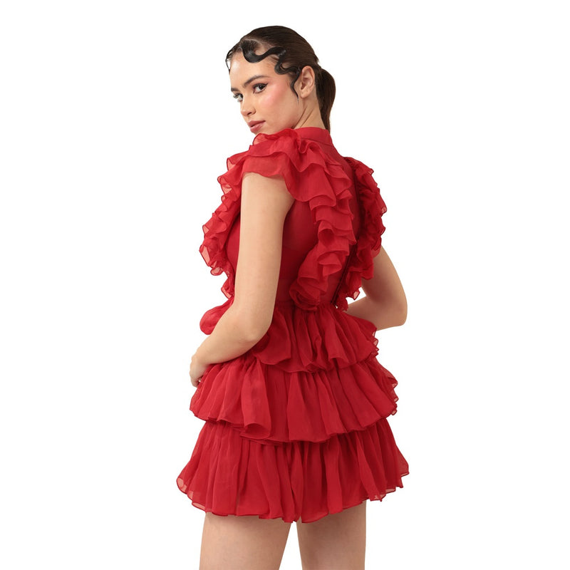 MODO CALDO Red Rhapsody Dress