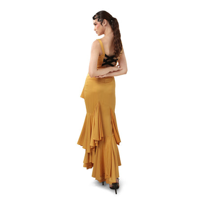 MODO CALDO Yellow Sunkissed Meadow Dress