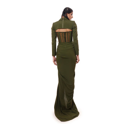 MODO CALDO Green Forest Ivy Dress