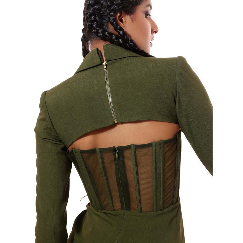 MODO CALDO Green Forest Ivy Dress