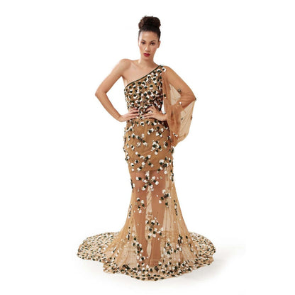 MODO CALDO Womens Brown Gown