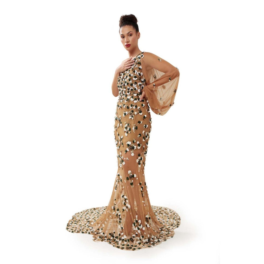 MODO CALDO Womens Brown Gown