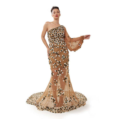 MODO CALDO Womens Brown Gown