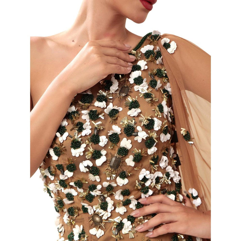 MODO CALDO Womens Brown Gown