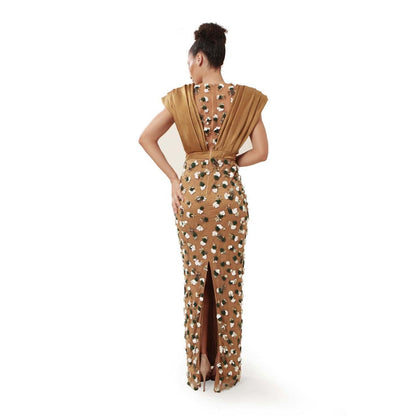 MODO CALDO Womens Brown Gown