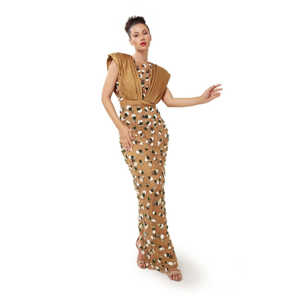 MODO CALDO Womens Brown Gown