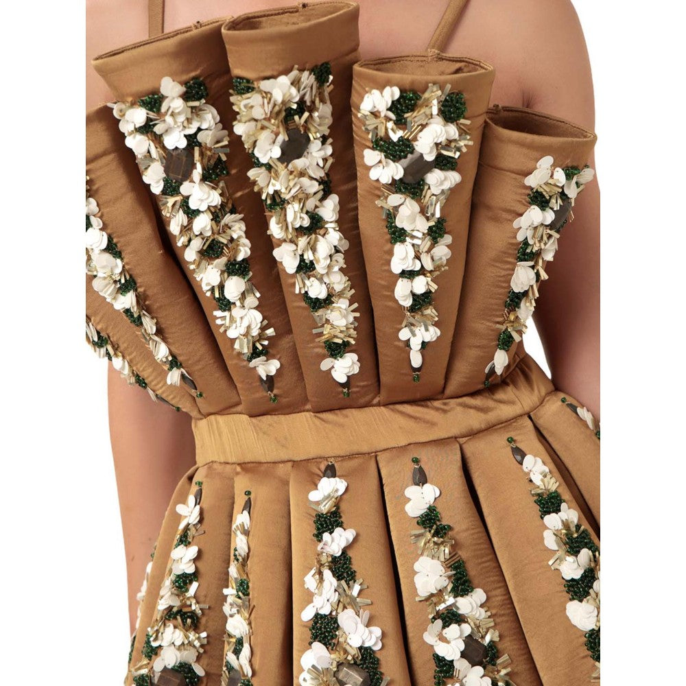MODO CALDO Womens Brown Dress
