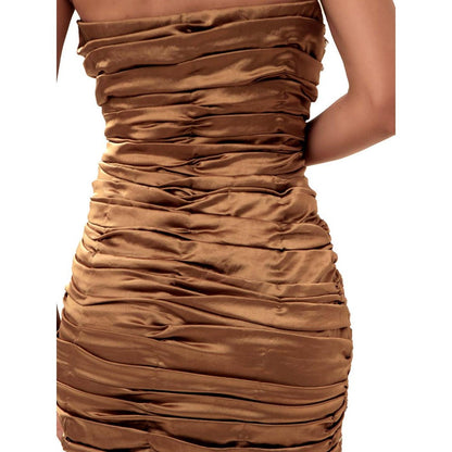MODO CALDO Womens Brown Dress